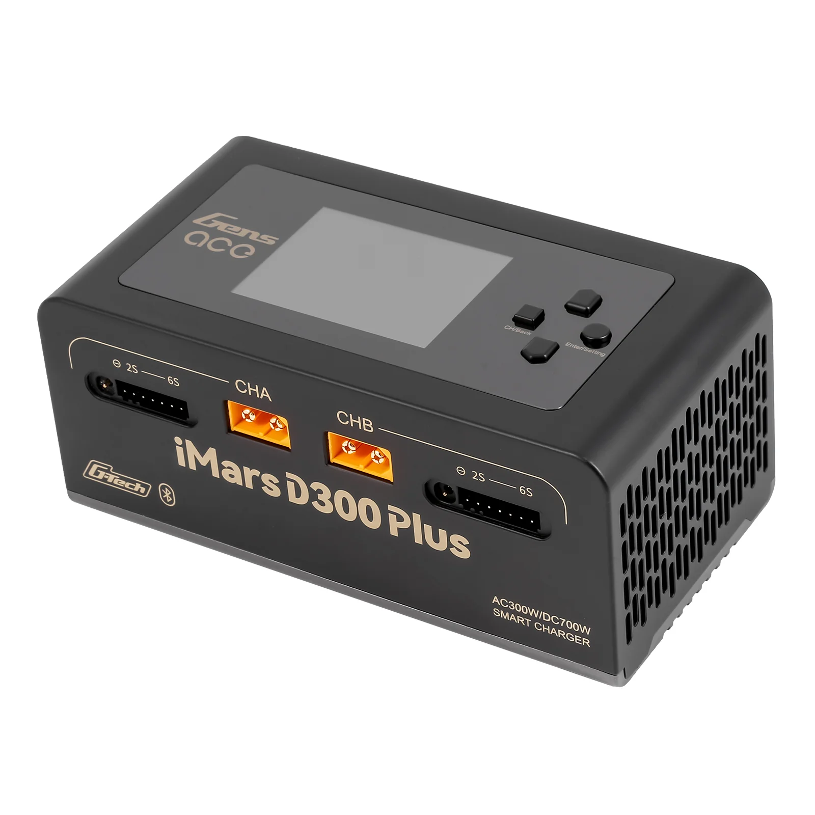 Gens ace iMars D300 Plus Smart Charger | Dual-Channel | G-tech | EB Black - Image 11