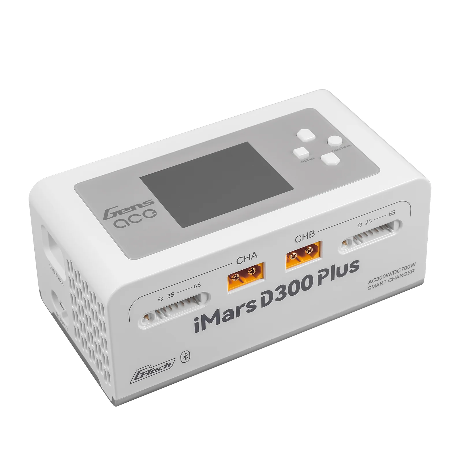 Gens ace iMars D300 Plus Smart Charger | Dual-Channel | G-tech | EW White - Image 11