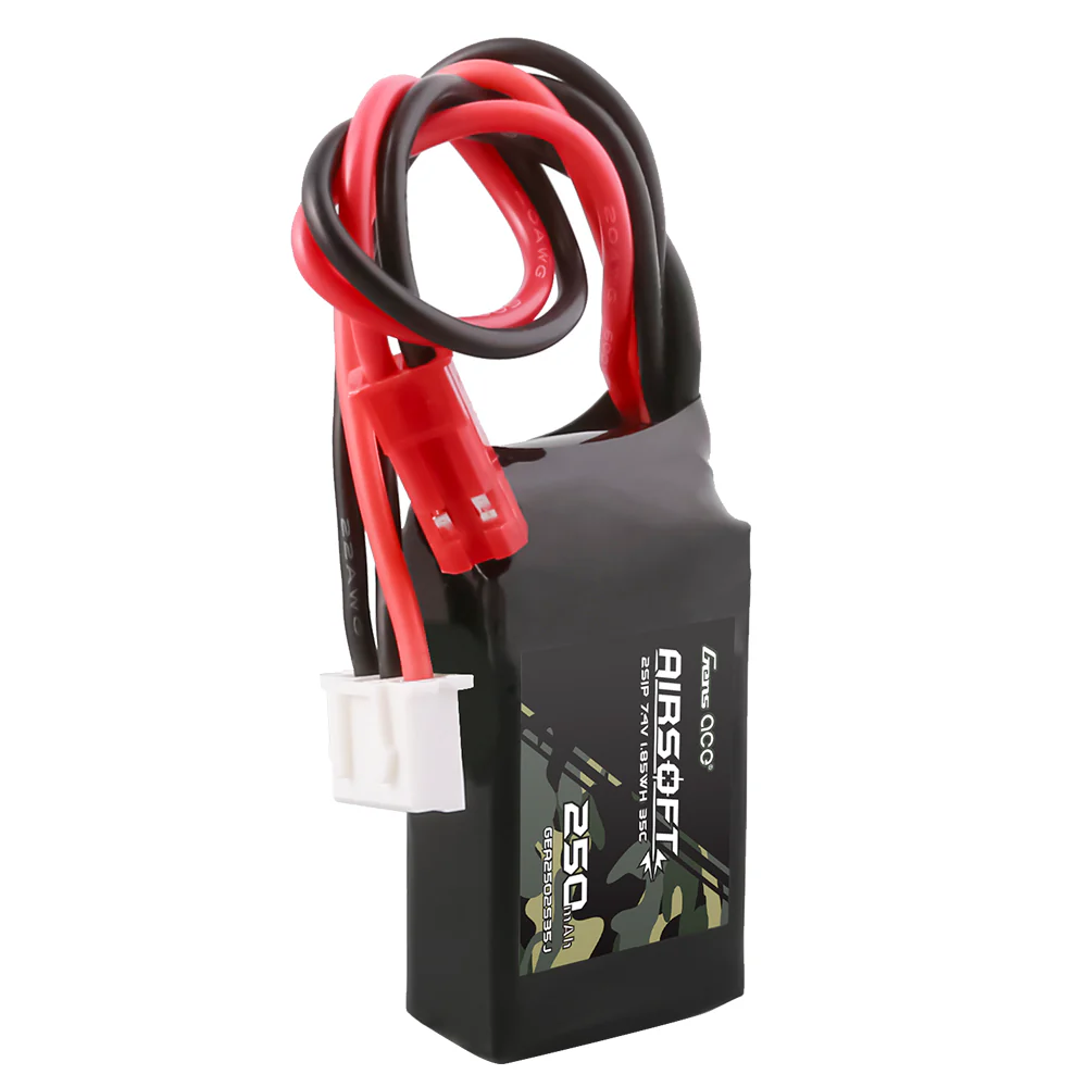 Gens ace 250mAh 7.4V 35C 2S1P Airsoft Gun ( HPA ) Lipo Battery  with JST-SYP Plug - Image 3