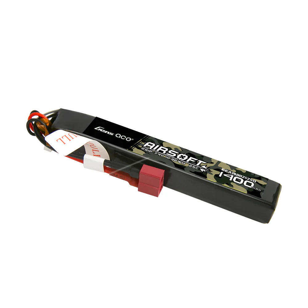 Gens ace 25C 1400mAh 2S1P 7.4V Airsoft Gun Lipo Battery with Deans(T) Plug - Image 4