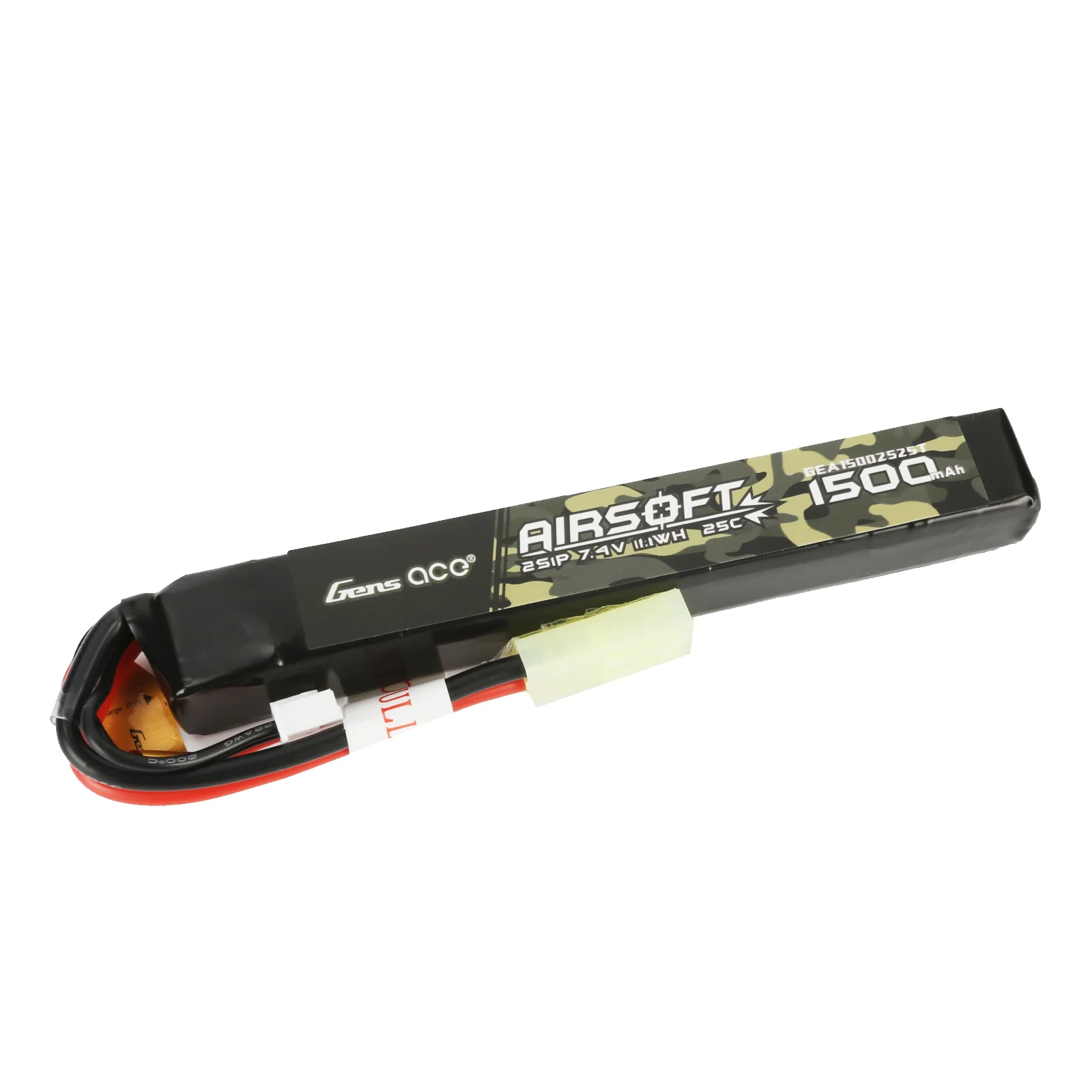 Gens ace 25C 1500mAh 2S1P 7.4V Airsoft Gun Lipo Battery with mini Tamiya Plug - Image 3