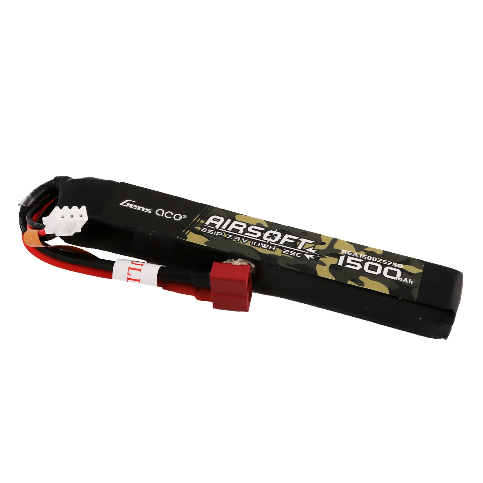 Gens ace 25C 1500mAh 2S1P 7.4V Airsoft Gun Lipo Battery with T Plug - Image 4