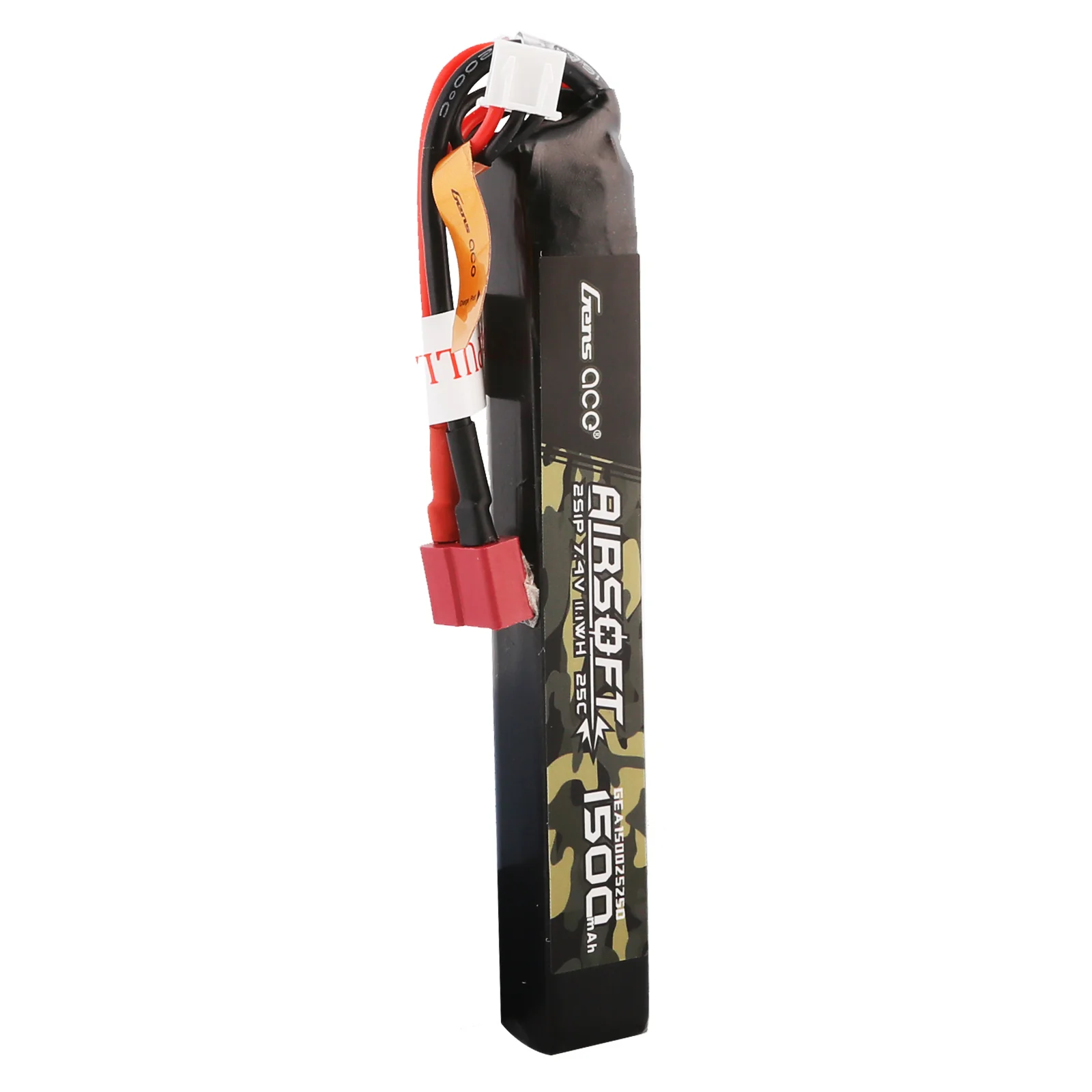 Gens ace 25C 1500mAh 2S1P 7.4V Airsoft Gun Lipo Battery with T Plug - Image 5