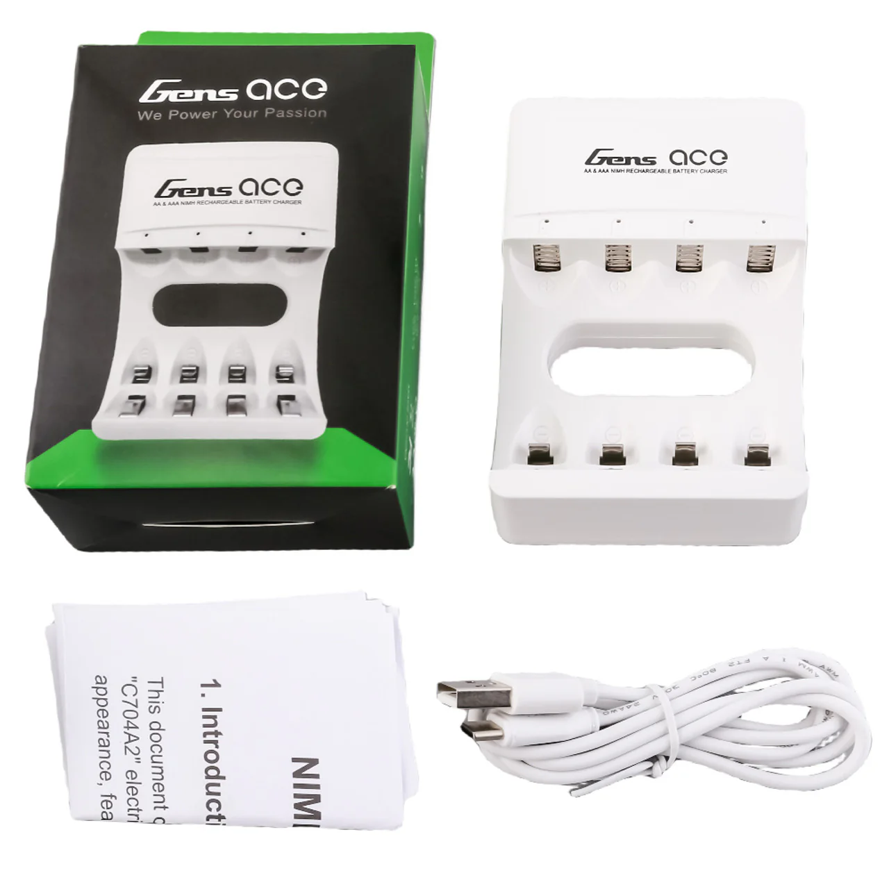 Gens ace AA & AAA Nimh Rechargeable Battery Charger - Image 5