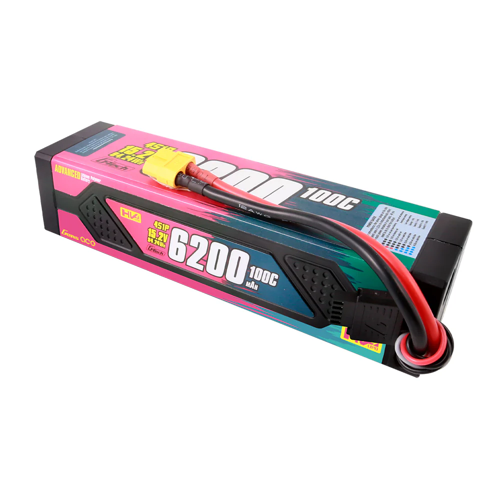 Gens ace G-Tech Advanced 6200mAh 15.2V 100C 4S1P HV Lipo Battery Pack HardCase with XT90 - Image 3