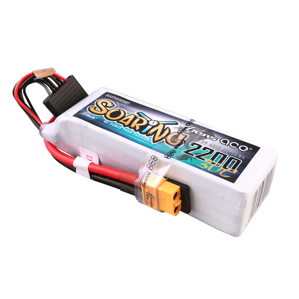 Gens ace G-Tech Soaring 2200mAh 14.8V 30C 4S1P Lipo Battery Pack with XT60 plug - Image 4