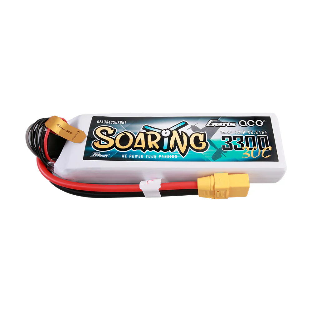Gens ace G-Tech Soaring 3300mAh 14.8V 30C 4S1P Lipo Battery Pack with XT90 plug - Image 4