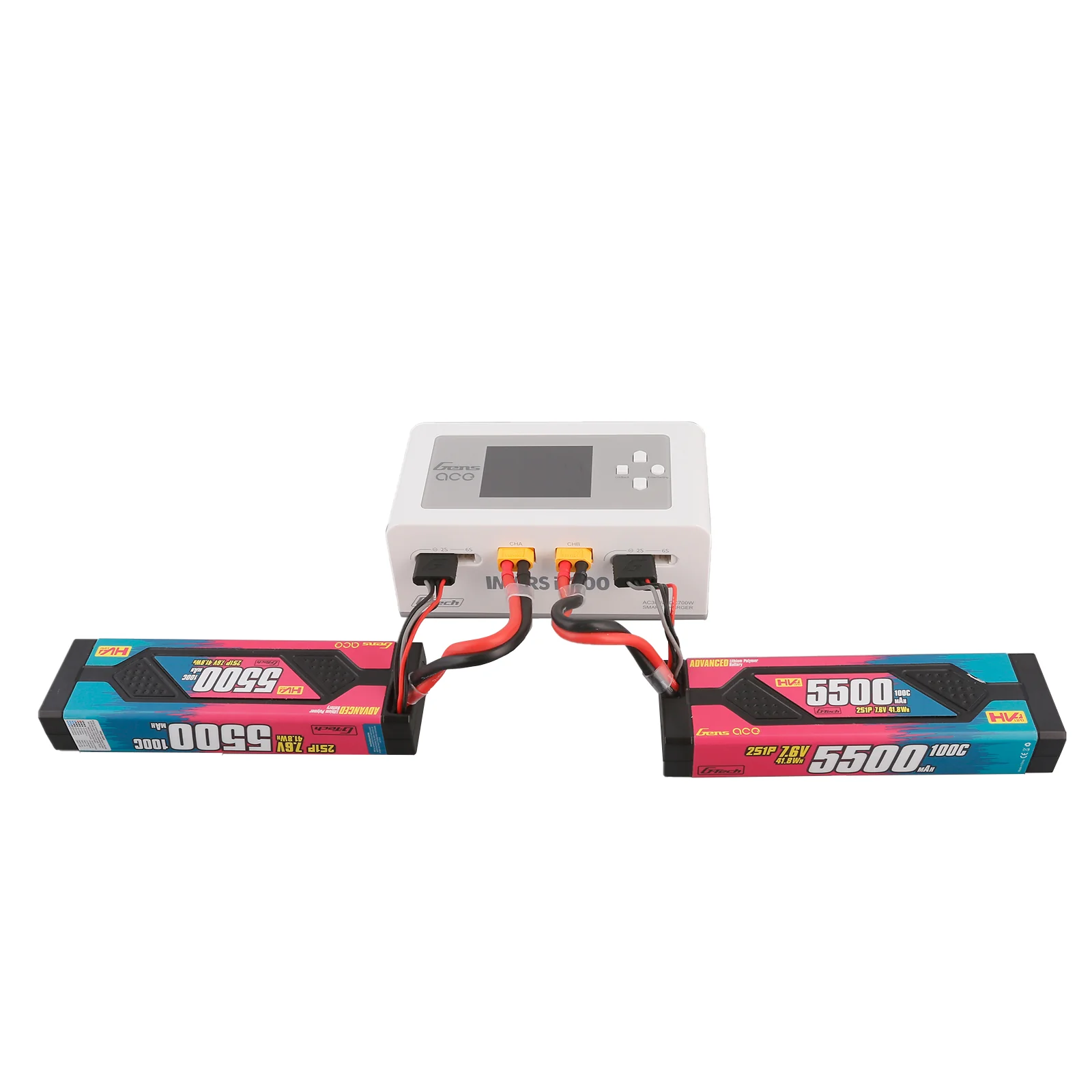 Gens Ace iMars D300 G-Tech Channel AC/DC 300W/700W RC Battery Charger-UK White - Image 5