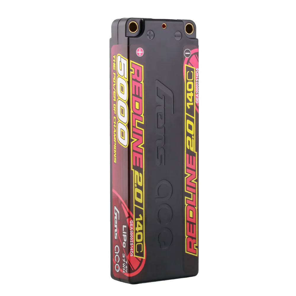 Gens ace Redline 2.0 Series 5000mAh 2S 7.4V 140C HardCase Lipo Battery Pack with Hardcase 56# - Image 4