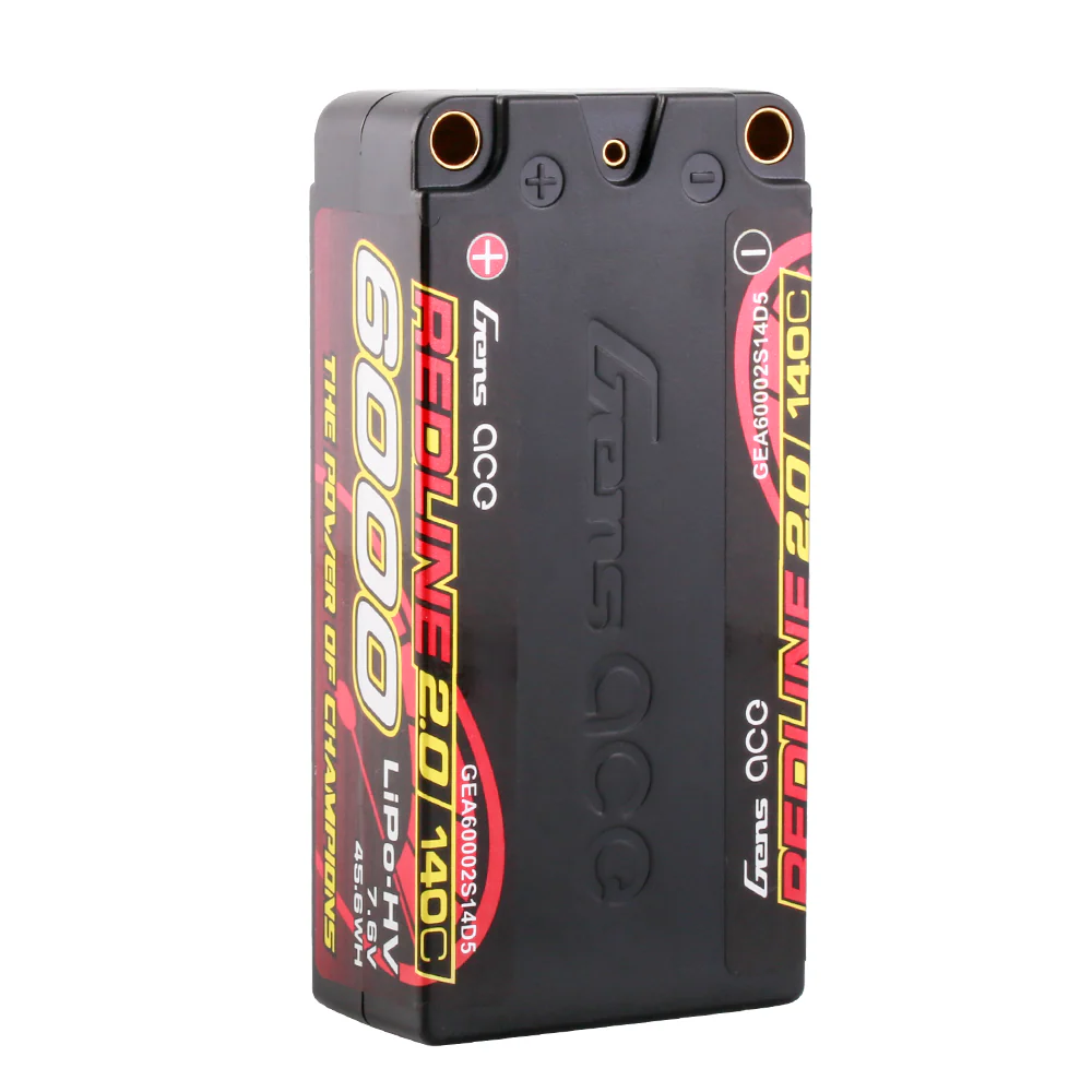 Gens ace Redline 2.0 Series 6000mAh 2S2P 7.6V 140C HardCase HV Lipo Battery Pack with Hardcase 63# - Image 3
