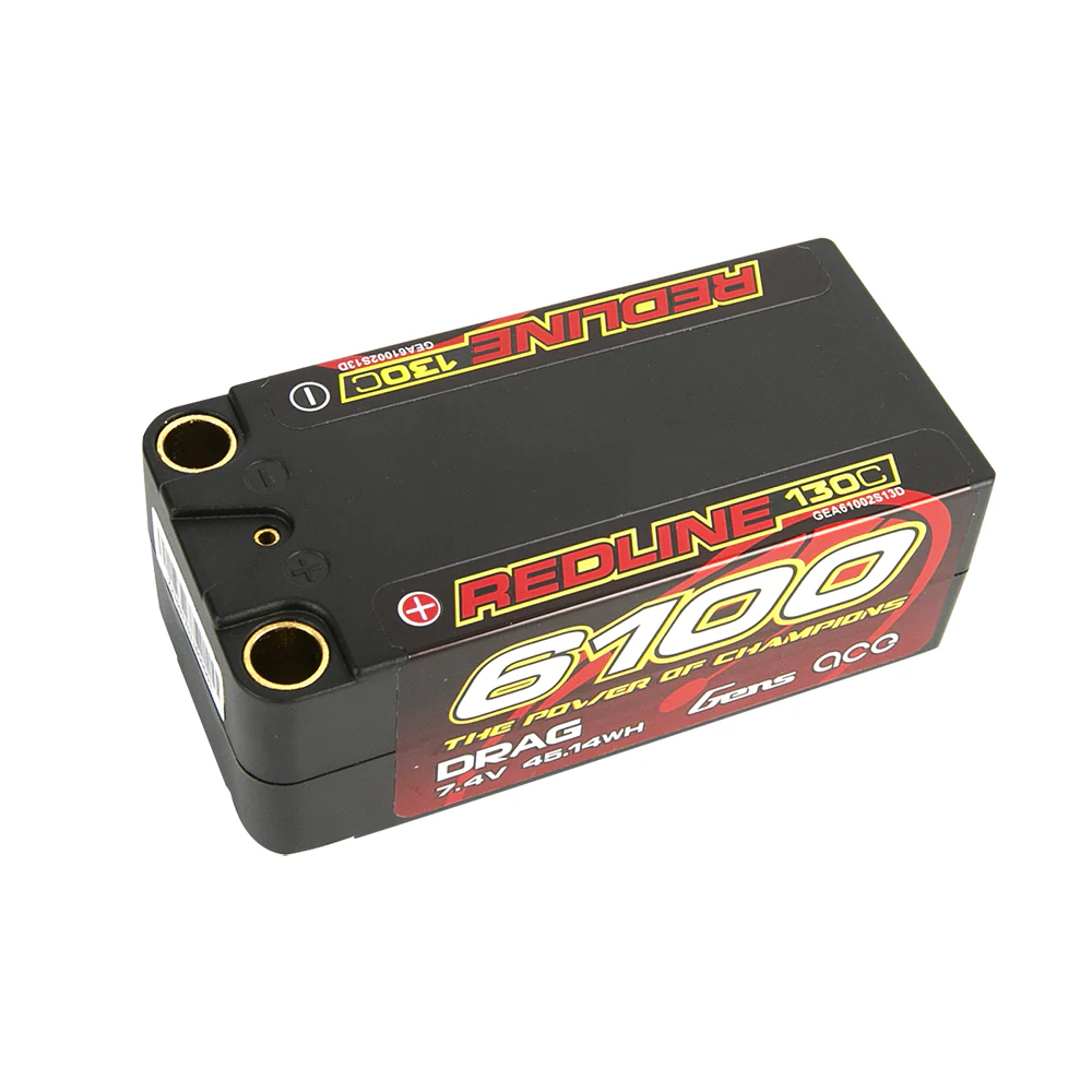 Gens ace Redline 1.0 6100mAh 2S2P 7.4V 130C HardCase 71# LiPo Battery - Image 3