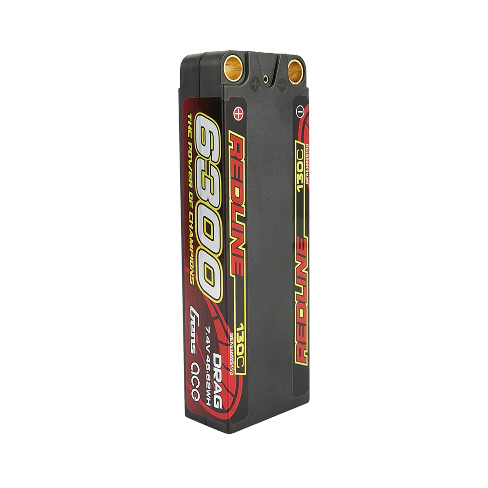 Gens ace Redline 1.0 6300mAh 2S2P 7.4V 130C HardCase 70# LiPo Battery - Image 4