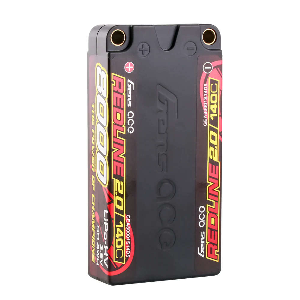 Gens ace Redline 2.0 Series 8000mAh 1S2P 3.8V 140C HardCase HV Lipo Battery Pack with Hardcase 65# - Image 4