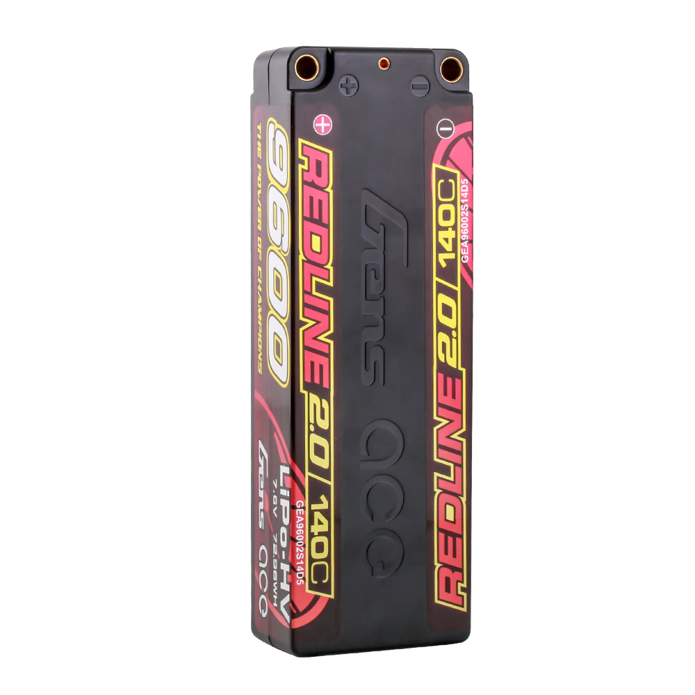 Gens ace Redline 2.0 Series 9600mAh 2S 7.6V 140C HardCase HV Lipo Battery Pack with Hardcase 58# - Image 4