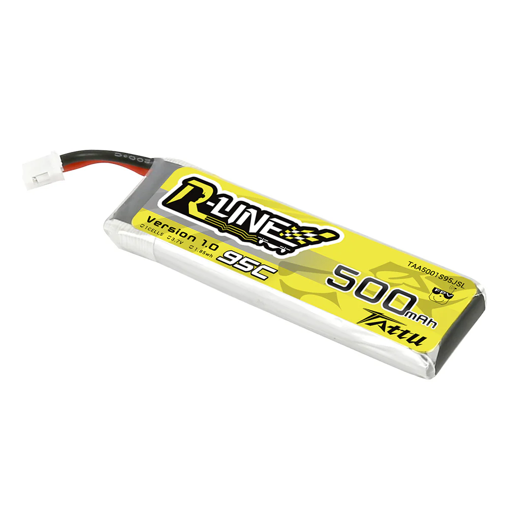 Tattu R-Line 500mAh 1S 3.7V 95C Lipo Battery with PH2.0 - Image 3