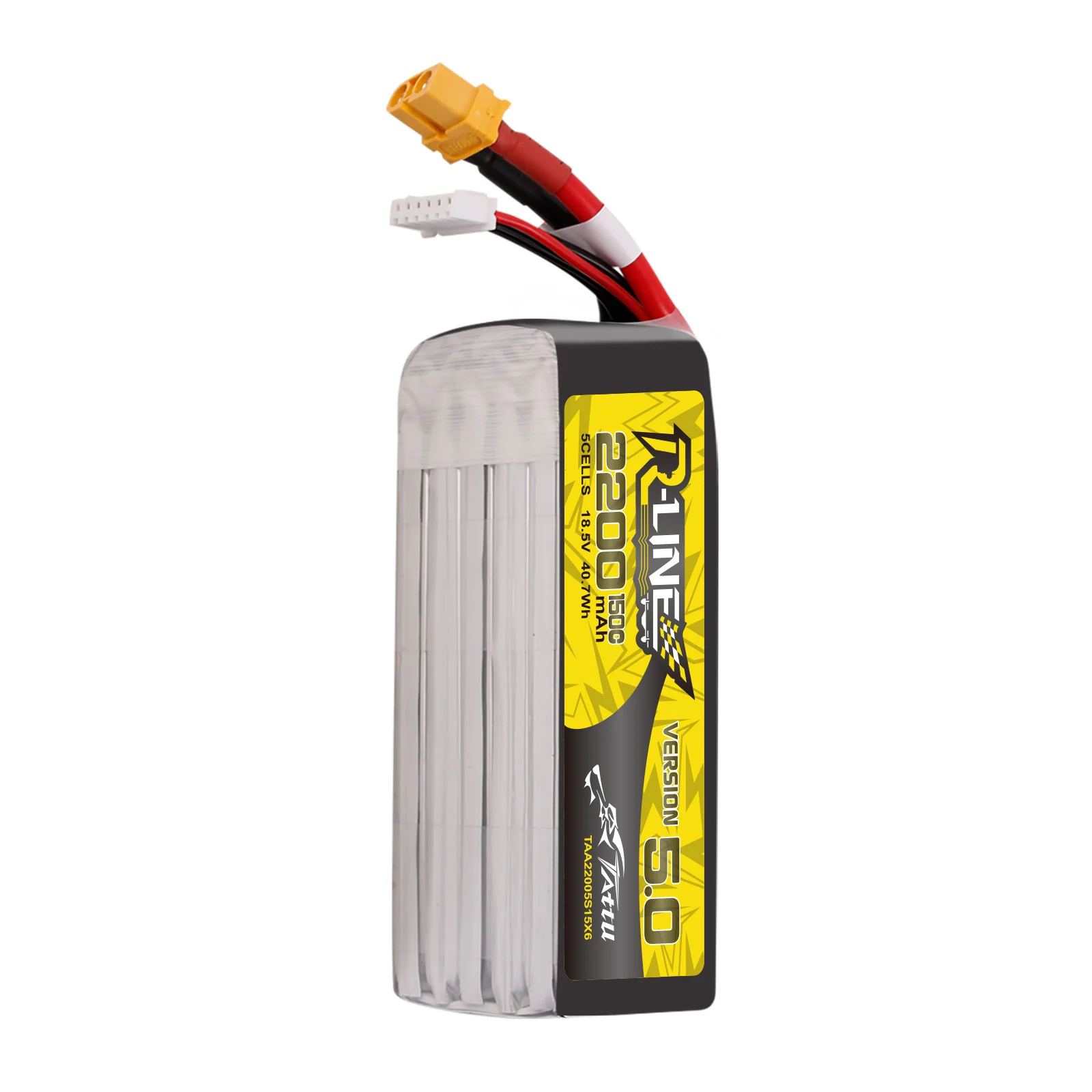 Tattu R-Line Version 5.0 18.5V 2200mah 5S 150C Lipo Battery with XT60U-F Plug - Image 4